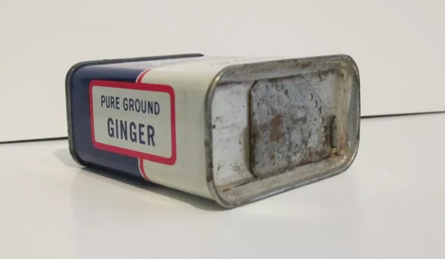 Hudson Pure Ground Ginger Tin  Brooklyn N. Y. One Ounce With Contents 3