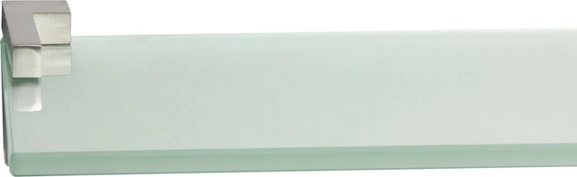 Ib Style Mensola In Vetro 90x15 Cm – 6mm ESG Con Clip Kubi Acciaio Inox, Carico 25kg - 3