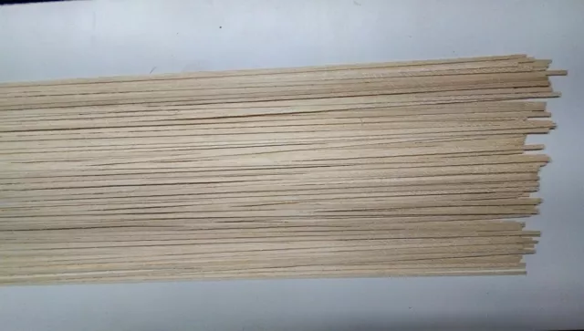 50 Holzleisten Koto 800 x 3 x 0,6 mm