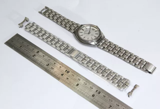 CINTURINO OROLOGIO VINTAGE SEIKO 18mm SS Estremita Curva per King Seiko KS 56 EUR 35 97 PicClick IT