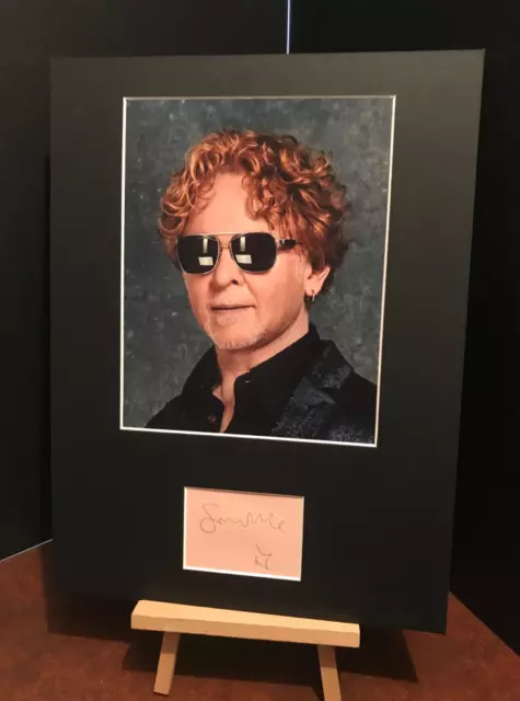 MICK HUCKNALL Simply Red  Genuine Authentic Signed 16x12 Display UACC COA