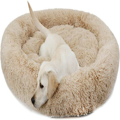Dog Bed Calming Blanket Set Comfy Donut Cuddler Pet Bed for Orthopedic Relief US