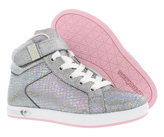 Skechers Shoutouts Style Summit Girls Shoes Size 11, Color: Gun Metal/Multi