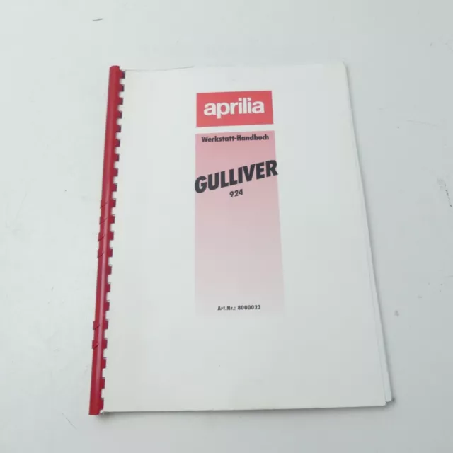 Original Aprilia Shop Manual Gulliver 50 Manual Repair Instructions B1767