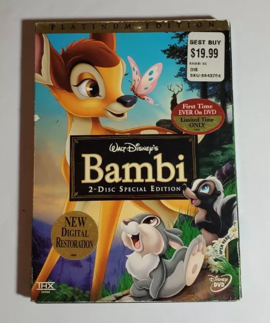 Bambi (DVD, 2005, 2-Disc Set, Special Edition/Platinum Edition)