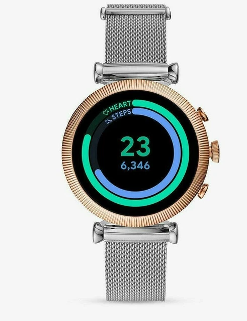 FOSSIL FTW6043 WOMENS Gen 4 Sloan HR Mesh Bracelet Strap Touch