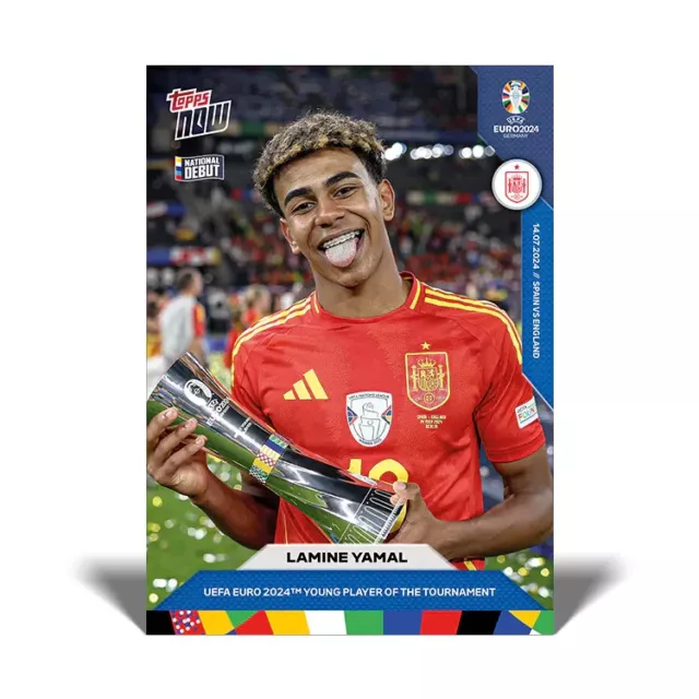 LAMINE YAMAL UEFA EURO 2024 Young Player of the Tournament TOPPS