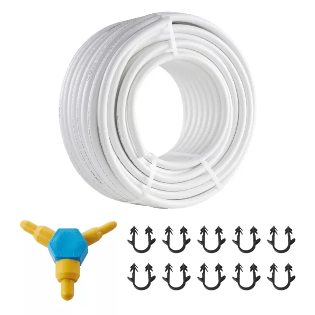 VEVOR 50m tubo compuesto de aluminio Pex 20X2mm tubo compuesto multicapa blanco