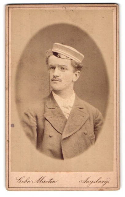 Fotografie Gebr. Martin, Augsburg, Bahnhofstr., Portrait Student Herrmann Baur