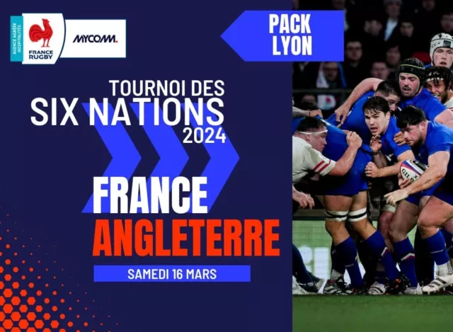 2 places France / Angleterre - Tournoi des VI Nations - Samedi 16 mars à Lyon