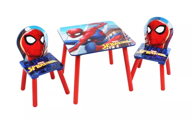 Marvel Spider-Man Holztisch und 2 Stühle Set von Nixy Kinder