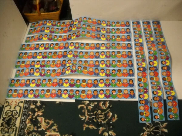 BORDURES DE TABLEAU D'affichage Bordure Coupée Roulée Couleur Vive