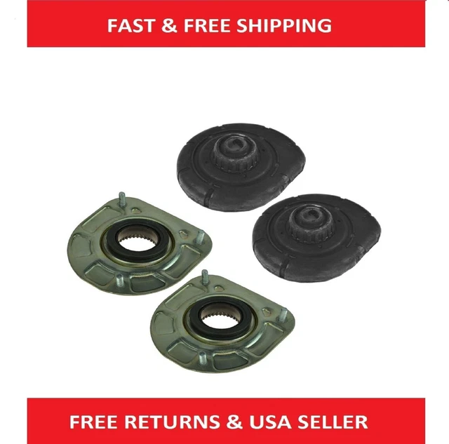 Strut Mount & Spring Seat Front Upper LH RH Set of 4 for S60 S80 V70 XC70 XC90