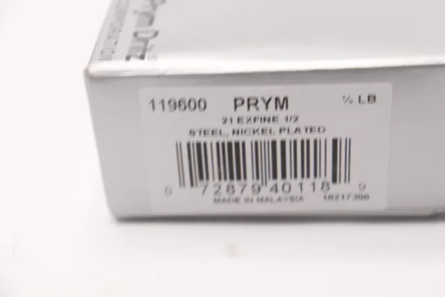 Prym Dritz Extrafine Dressmaker Pins Nickel Plated # 21 1/2 Lb 1-1/4" Long