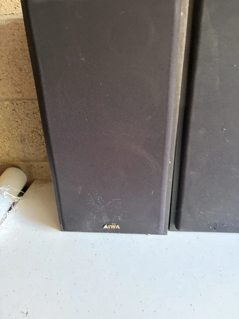AIWA SX-Z-95 3-WAY Bass Reflex Speaker System Black Tested Working £42. ...