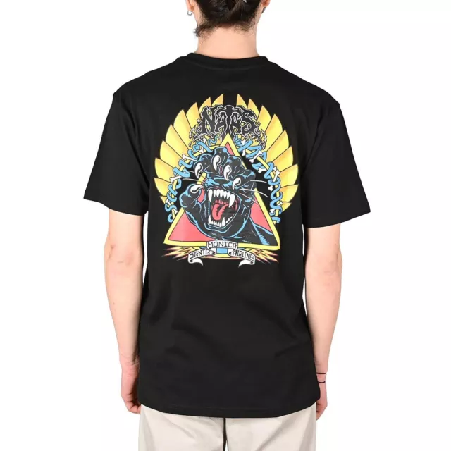 Santa Cruz Natas Screaming Panther S/S T-Shirt - noir