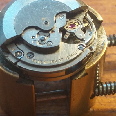 Come 1748/49 OROLOGIO AUTOMATICO MOVIMENTO funzionante Quadrante Roxy & Mani 