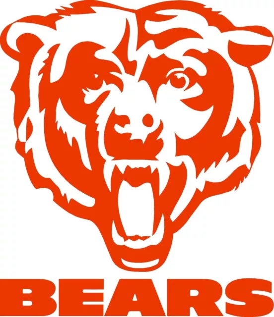 2 Chicago Bears Cornhole Decals LARGE 11.5x13" Bean Bag Toss Sticker Baggo
