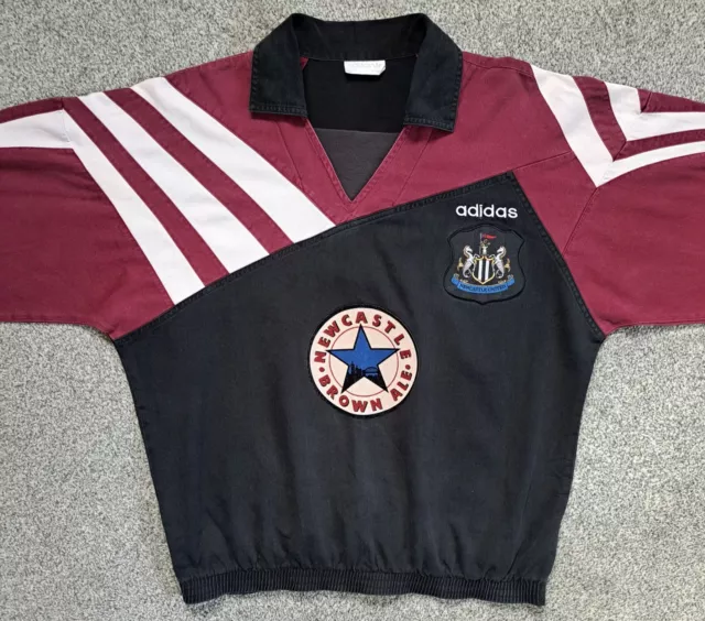 Adidas Newcastle United Training Bohrer Top 1995 Original Herren Größe M (P2P 26")