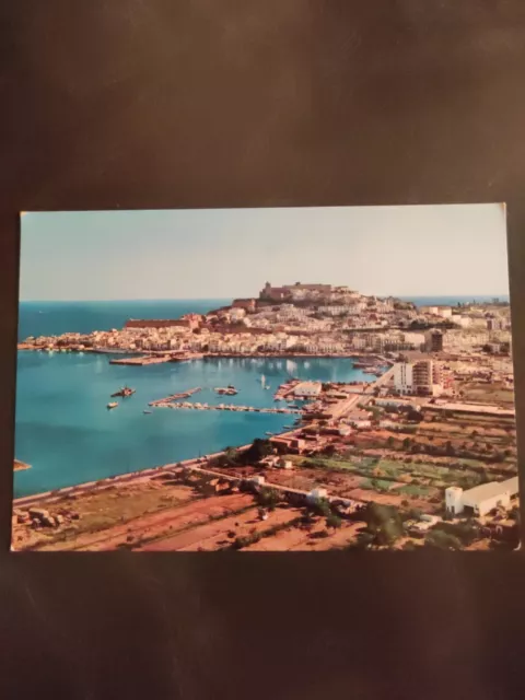 Tarjeta Postal De La Vista Aérea De Ibiza Baleares (España)