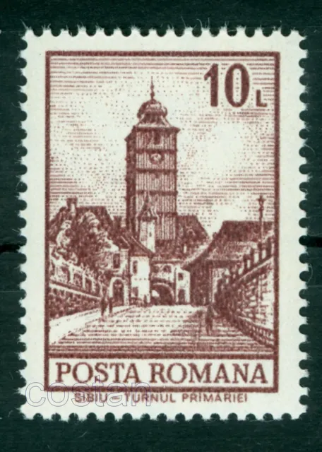 1972 City Hall Clock Tower/Sibiu/Hermannstadt,Definitives,Romania,Mi.3097,MNH