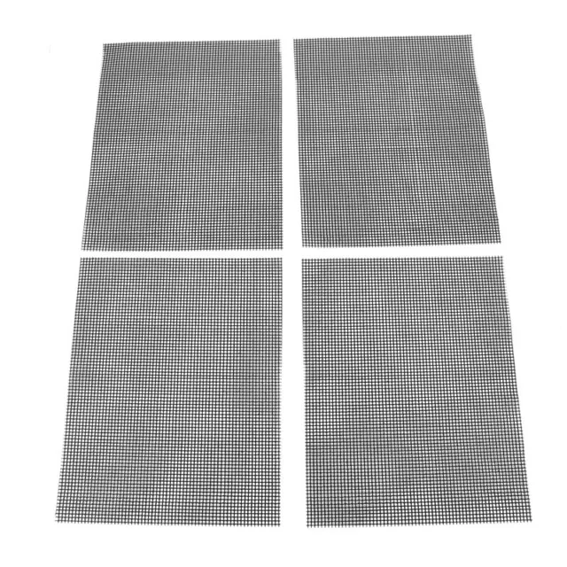 4 Pcs Non Stick BBQ Grill Mesh Reusable PTFE Grilling Net Barbecue Mat for Grh