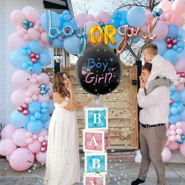 Ballon Bogen Kit Luftballon Girlande Gender Reveal Party Junge oder Mädchen Deko