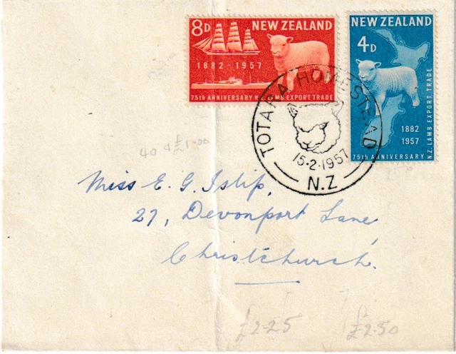 Ein Brief aus Neuseeland an Christchurch 1957