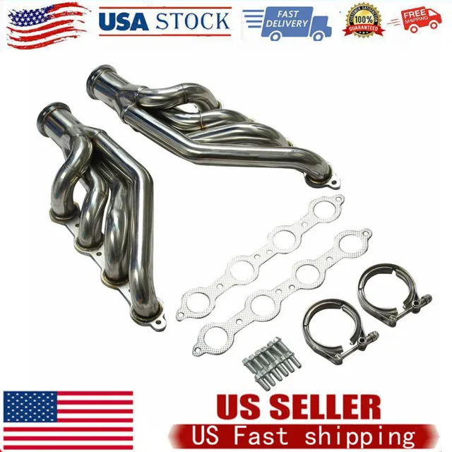 Stainless Turbo Manifold Header w/ Gasket For 1997-2014 Chevy V8 Ls1/ls2/ls3/ls6
