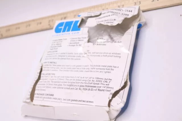CRL No-Draft Speak-Thru Satin Anodized Aluminum 5-5/16" 834A -Box Damage Only