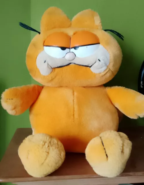 Garfield Soft Plush Toy 1981 Dakin - Vintage Sitting Classic Fat Cat