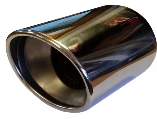VW Fox 110X180MM ROUND EXHAUST TIP TAIL PIPE PIECE STAINLESS STEEL WELD ON