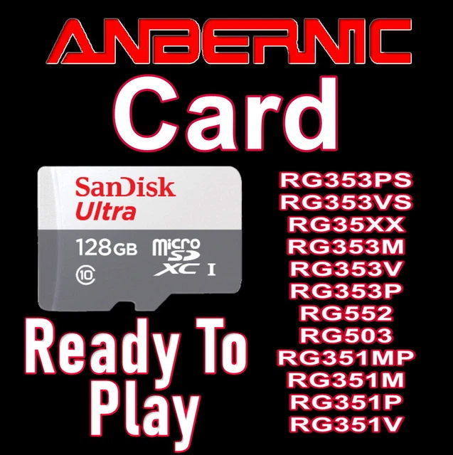 ANBERNIC CARD REPLACEMENT / OS PreInstalled / PlugPlay / 128GB 89.99