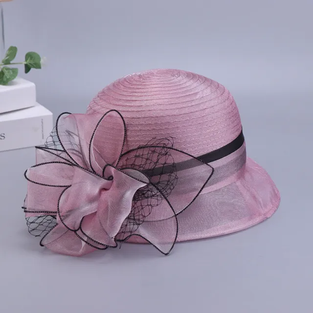 Womens Bridal Organza Tea Party Hats Church Hat Dress Fascinator Kentucky Derby