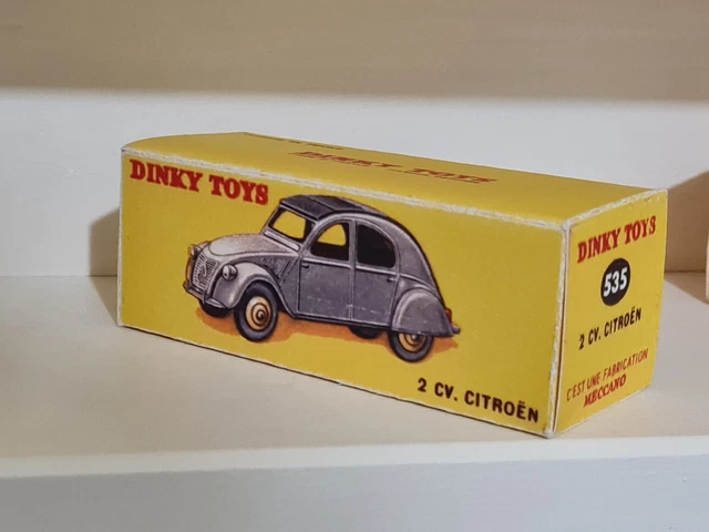 Miniature Dinky 25D Citroën 2CV BB Lorrain Dan Toys – 1/43 GRIS, édition 2012 Rare