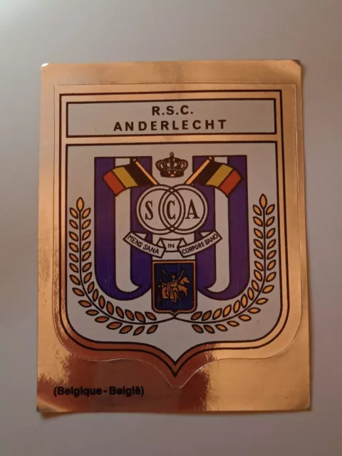 1979 Panini Mega Stickers Scudetto Badge Anderlecht Belgium Soccer