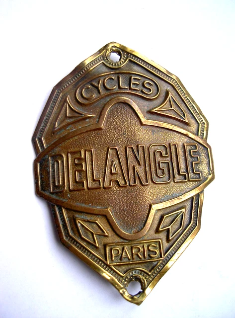 Plaque De Vélo Cycles PHIL Paris - Laiton - Badge Français Cycliste Ancien