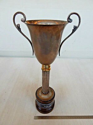 COPPA TROFEO VINTAGE ORIGINALE ADIGE SALA LEVICO GARA SALITA TRENTO BONDONE 1970 