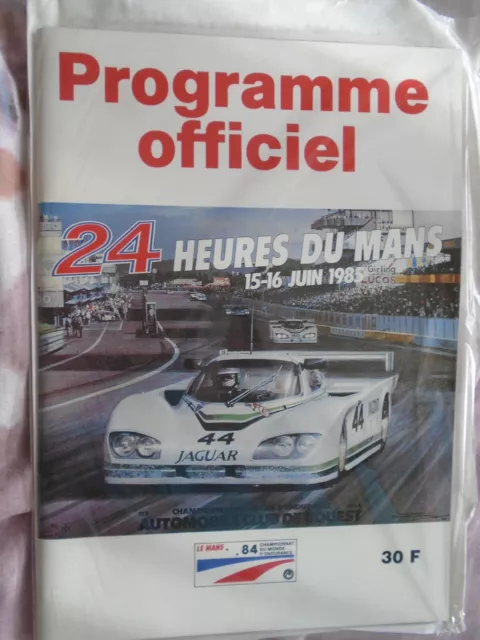 Le Mans 1985 programme French text