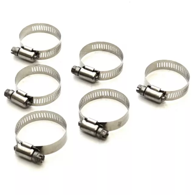 Marine Hardware Boat Hose Clamps | Exhaust Fuel 3/4 - 1 3/4 Inch (6PC)