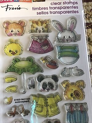 Stampendous Clear Acrylic Stamp Set Animals Spring Short Stack SSC1240 NEW 2