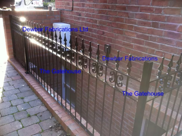 Wrought Iron Railings 'Aa' - Steel Decorative  - Various Sizes - Made To Order