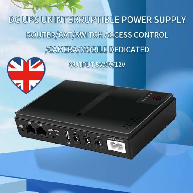 5V 9V 12V Uninterruptible Power Supply 5V 9V 12V Battery Backup for WiFi Router