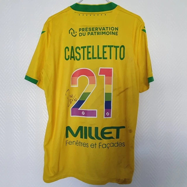 Maillot FC Nantes 2018/19 ? - Anthony Limbombe #15 - New Balance - Taille S - Homme