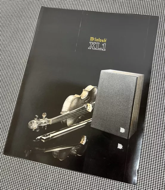 Mcintosh Xl1 Loudspeaker Information Brochure & Performance Limits J01192