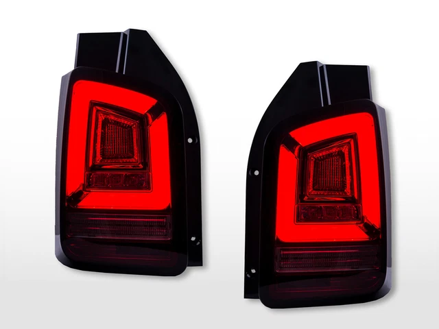 Set fanale posteriore a LED VW T5 anno 10-15 restyling rosso/fumé