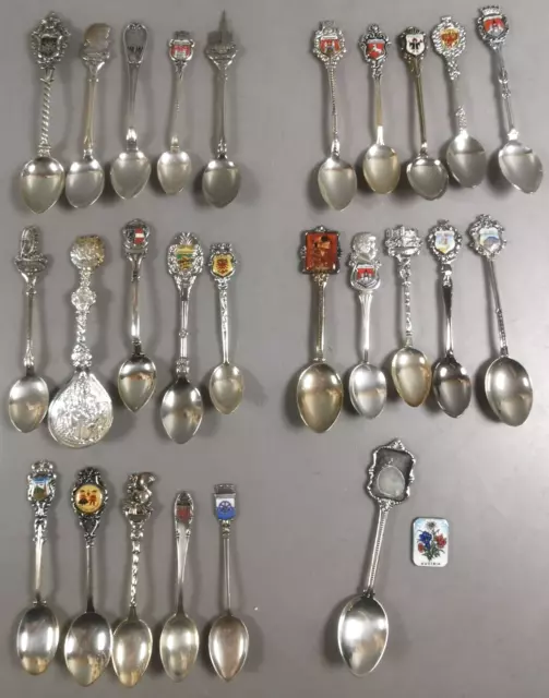 Lot 26 CUILLERES De Collection ARGENT MASSIF Metal Argente AUTRICHE Spoon B38