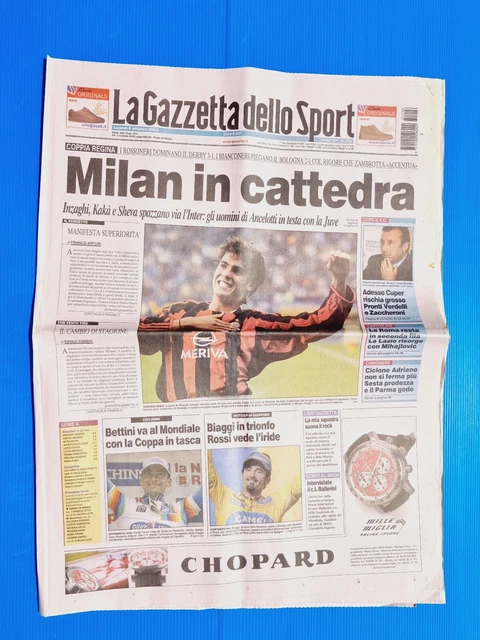 La Gazzetta Dello Sport – 27 Novembre 1969 – Milan Inter Roma Fiorentina Napoli