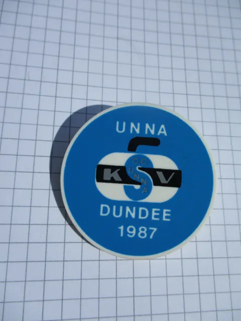 cc341) pin brooch KSV CC Unna Dundee 1987 curling curling curling