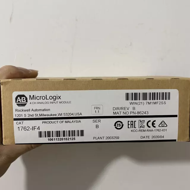 Allen Bradley 1762-IF4 MicroLogix 4 CH Analog Input Module New Factory Sealed AB